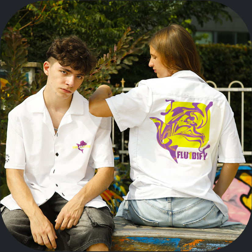 FLU1DIFY camicia unisex