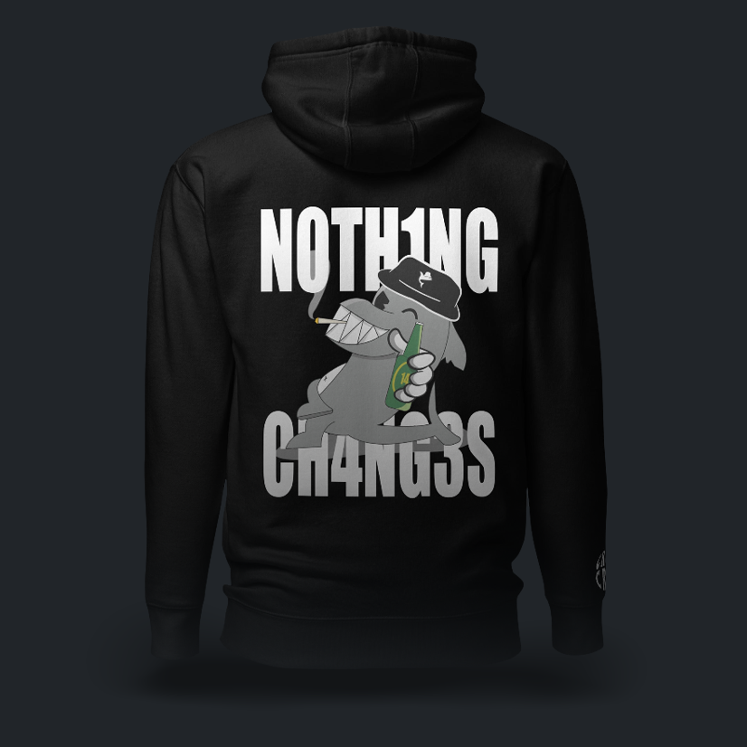 N0TH1NG CH4NG3S Felpa con cappuccio (4 varianti)