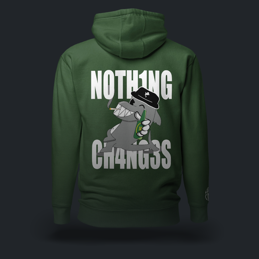 N0TH1NG CH4NG3S Felpa con cappuccio (4 varianti)