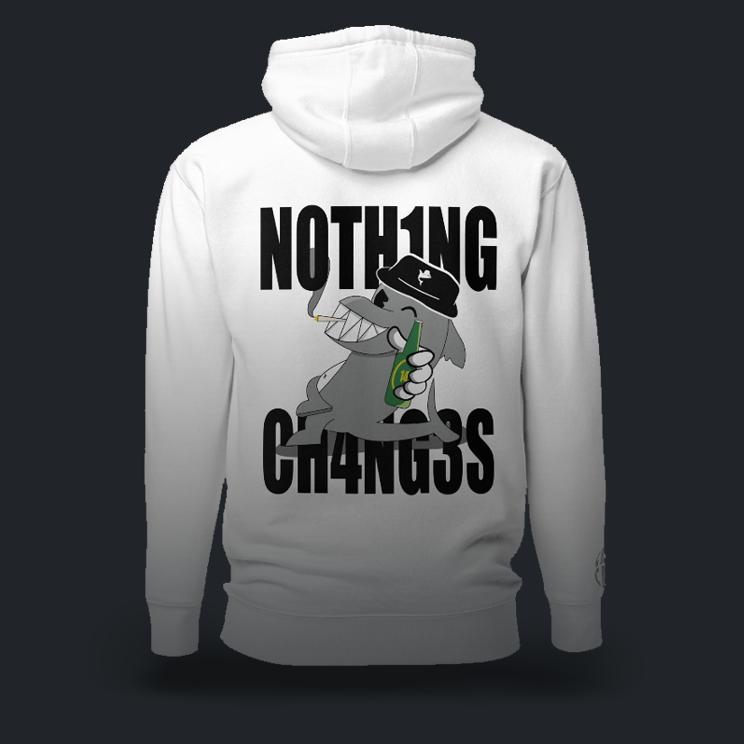 N0TH1NG CH4NG3S Felpa con cappuccio (2 varianti)
