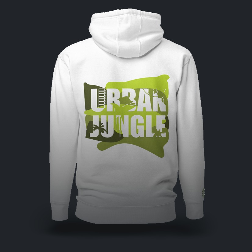 URBAN JUNGLE felpa con cappuccio (3 varianti)