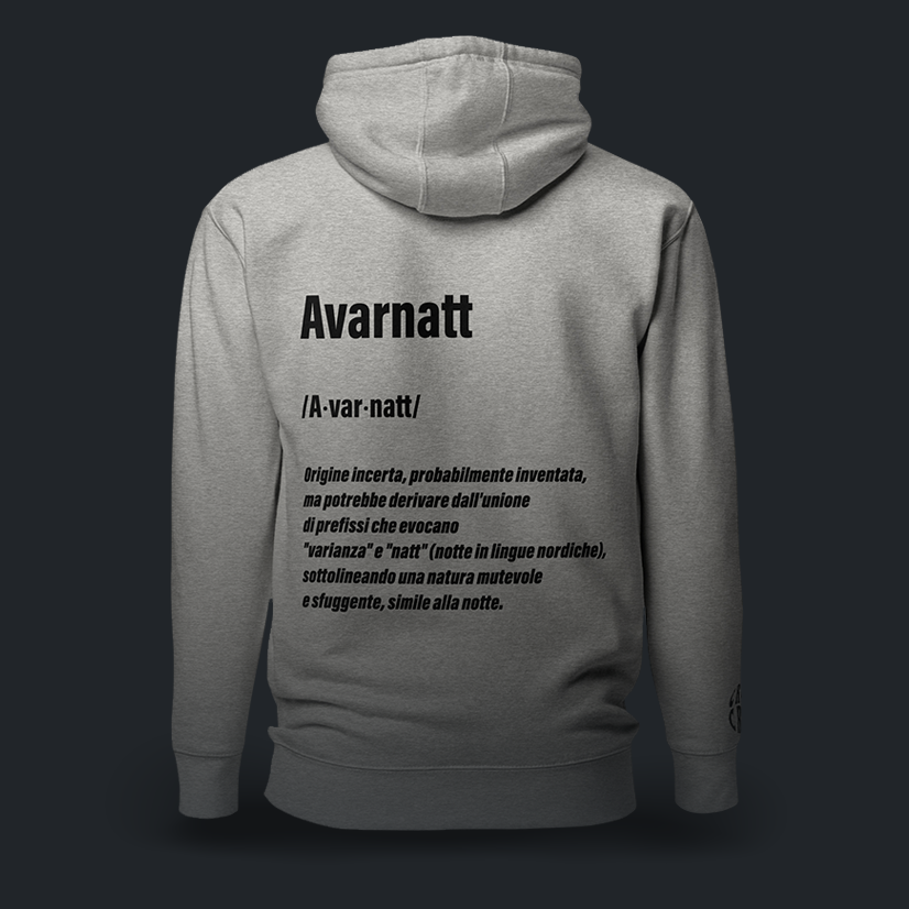 AVARNATT Felpa con cappuccio unisex  (2 varianti)