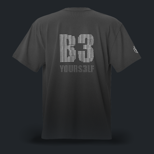 B3 YOURS3LF t-shirt blk oversize