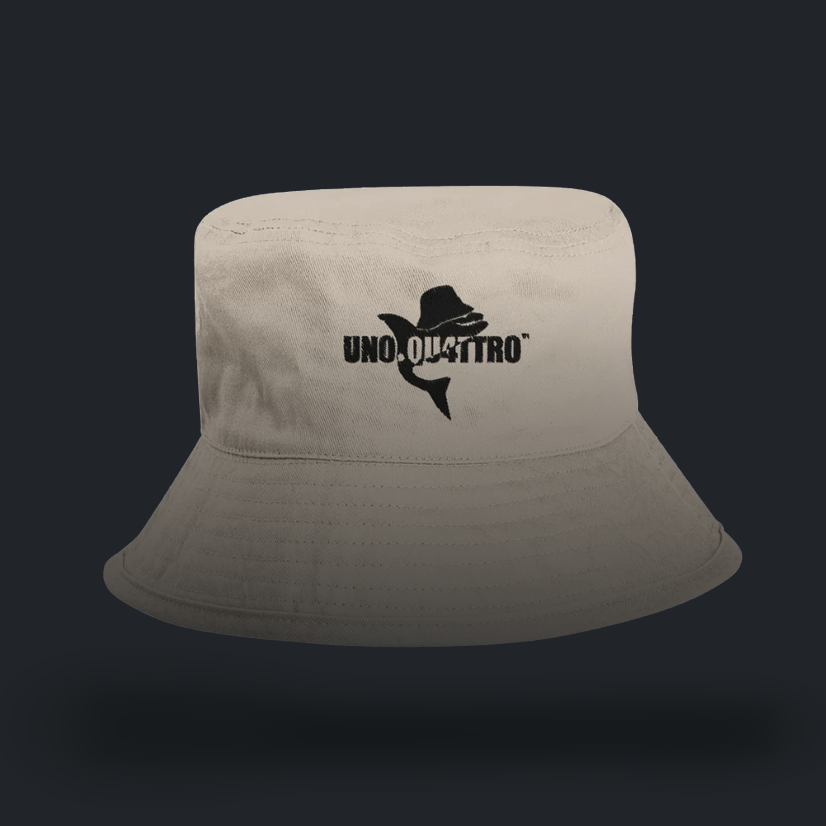 BuckHat junior UNO.QU4TTRO logo nero cappello