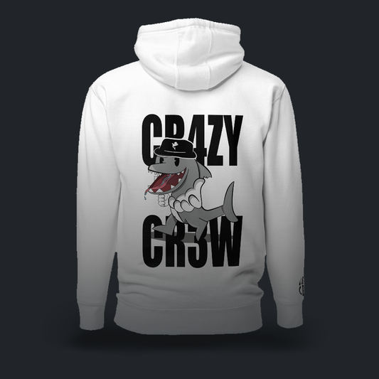 CR4ZY CR3W Felpa wht con cappuccio