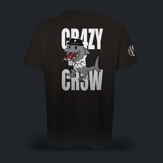 CR4ZY CR3W blk t-shirt oversize