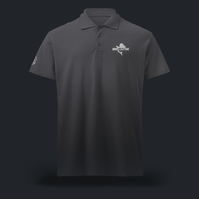 LOGO RICAMO UNO.QU4TTRO polo pique unisex (4 varianti)