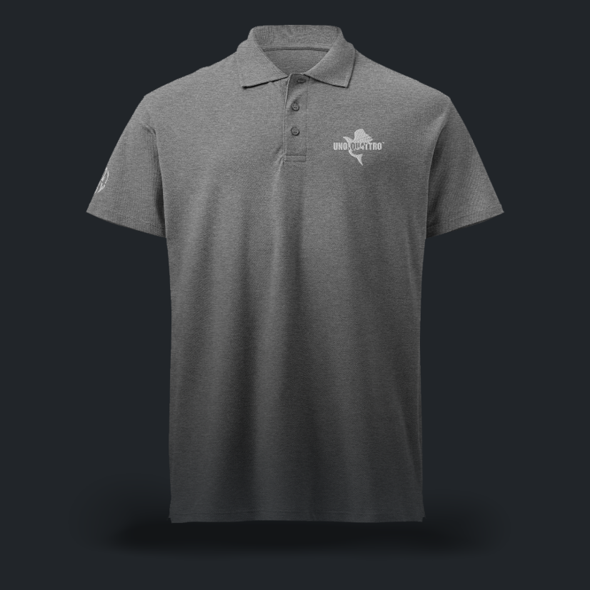 LOGO RICAMO UNO.QU4TTRO polo pique unisex (4 varianti)