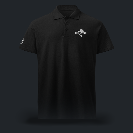 LOGO RICAMO UNO.QU4TTRO polo pique unisex (4 varianti)