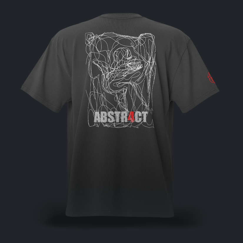 ABSTR4CT oversize faded blk t-shirt