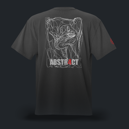 ABSTR4CT oversize faded blk t-shirt