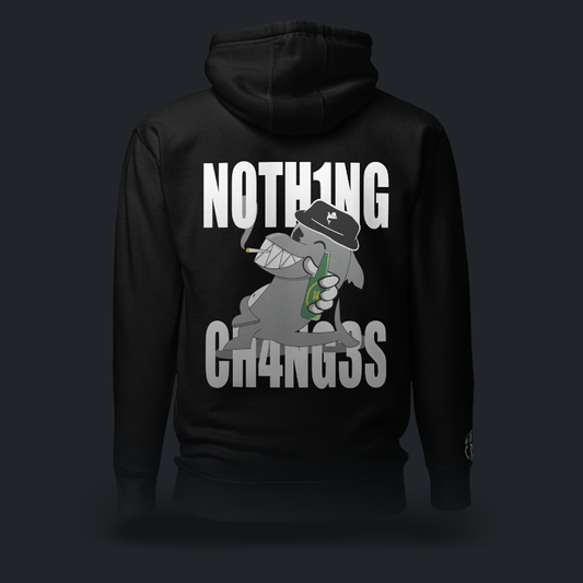 N0TH1NG CH4NG3S Felpa con cappuccio (4 varianti)