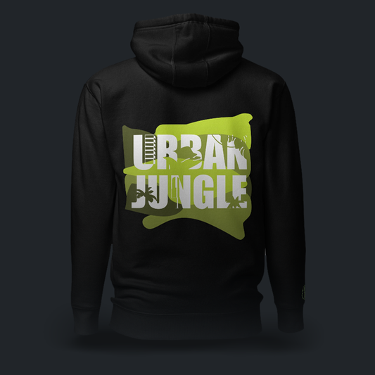URBAN JUNGLE felpa con cappuccio (3 varianti)