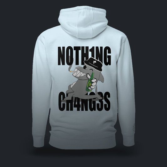 N0TH1NG CH4NG3S Felpa con cappuccio (2 varianti)